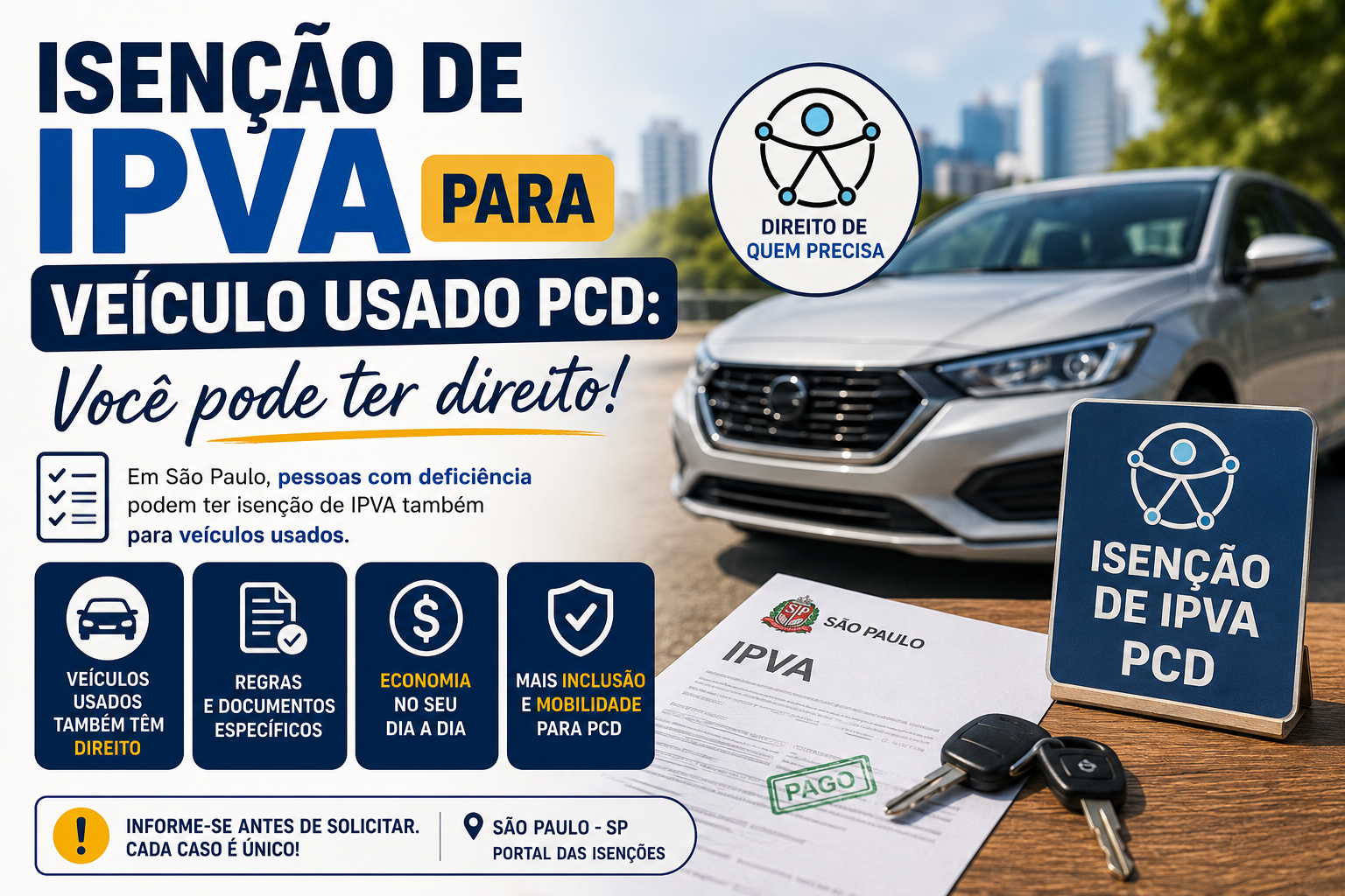 Isenção de IPVA para Veículo Usado