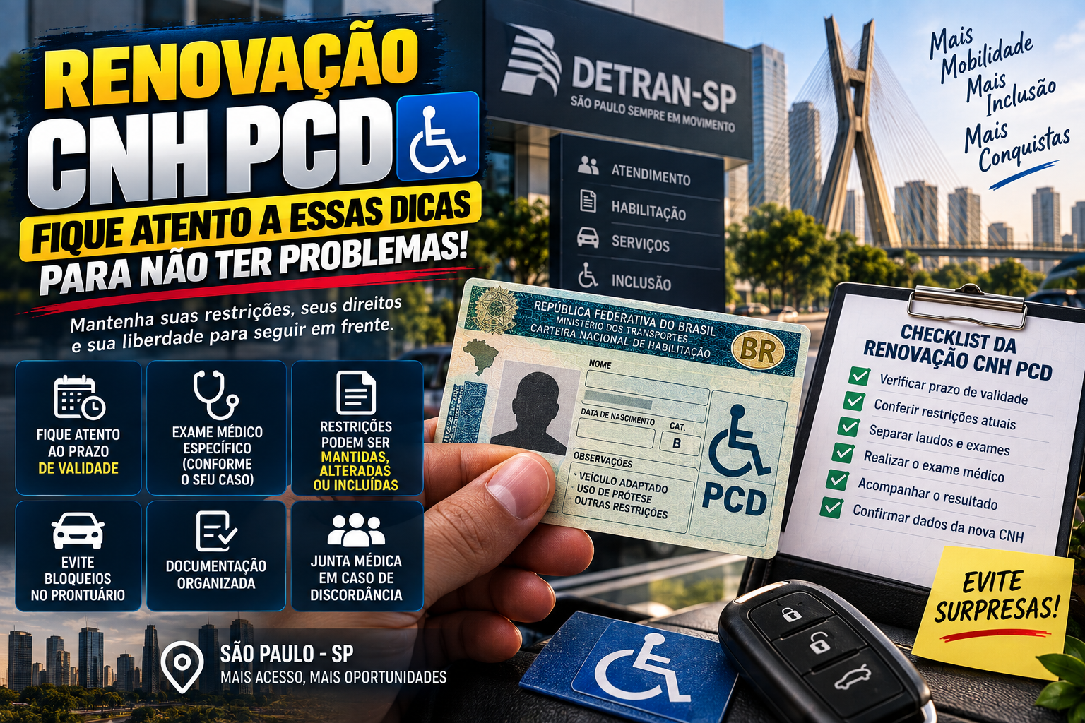 Renovação da CNH PCD em SP